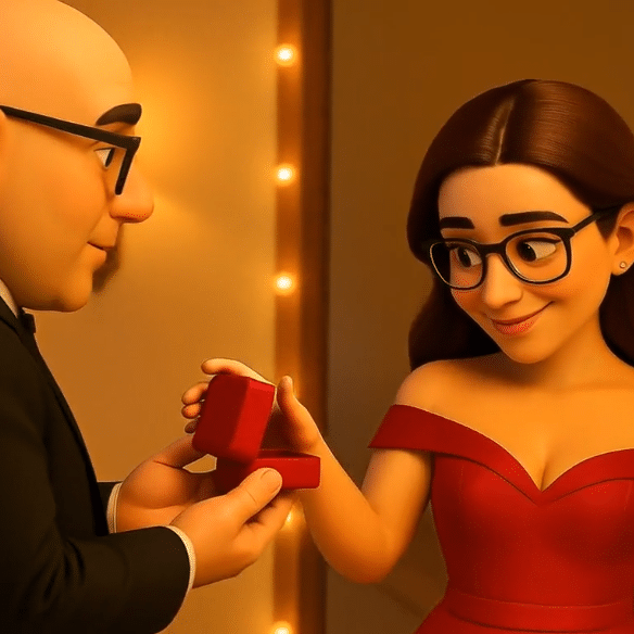AI Romantic Proposal Animation – Cinematic Character Scene