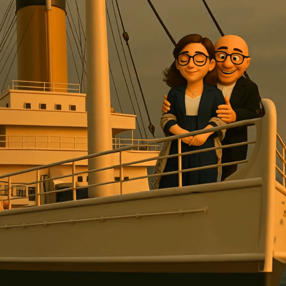 AI Romantic Titanic Scene – Cinematic Ocean Love Moment