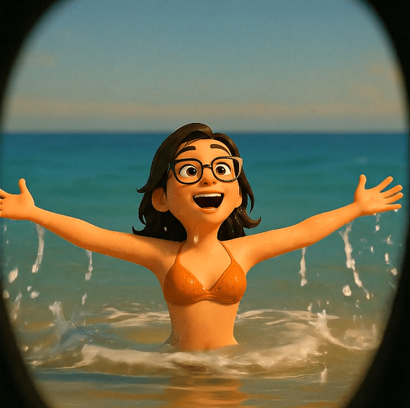 AI Comedy Beach Animation – Funny Romantic Encounter