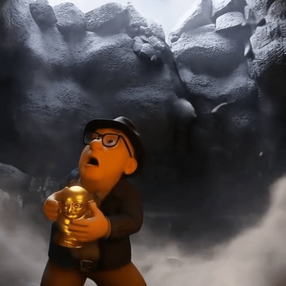 AI Adventure Cave Animation – Treasure Escape Scene